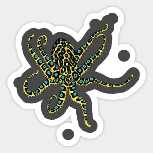 Blue-ringed octopus Sticker